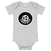 Load image into Gallery viewer, Black on White - Takeoff - Onesie