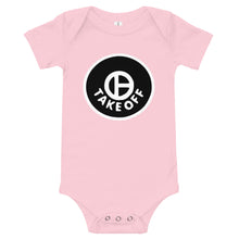 Load image into Gallery viewer, Black on White - Takeoff - Onesie