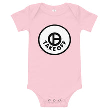 Load image into Gallery viewer, White on Black - Takeoff - Onesie