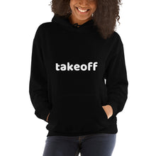 Load image into Gallery viewer, White - Word - Takeoff - Unisex Hoodie