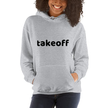 Load image into Gallery viewer, Black - Word - Takeoff - Unisex Hoodie - Adult
