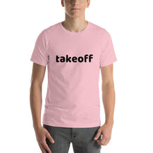 Load image into Gallery viewer, Black - Word - Takeoff - Short-Sleeve Unisex T-Shirt - Adult